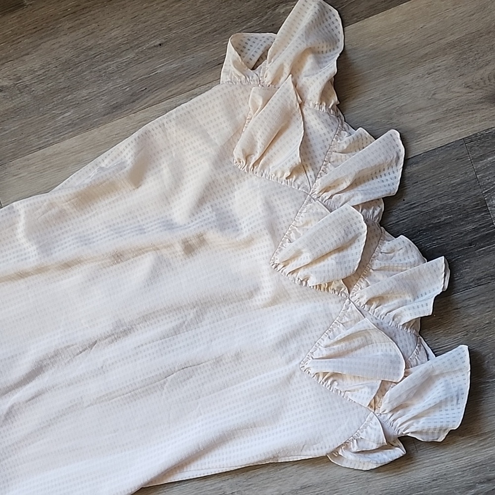 Tularosa Cream Ruffle Mini Dress - Picture 14 of 14